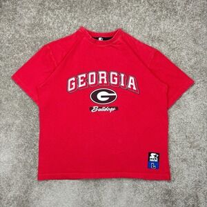 Vintage Y2K Starter Georgia Bulldogs T Shirt‎ Large